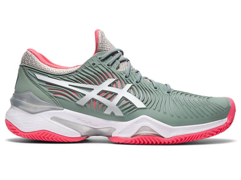 Sapatilhas Tenis Asics COURT FF 2 Mulher Verde Oliva, 6936A787.393